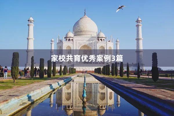 家校共育优秀案例3篇