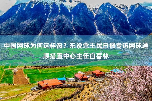 中国网球为何这样热？东说念主民日报专访网球通顺措置中心主任白喜林