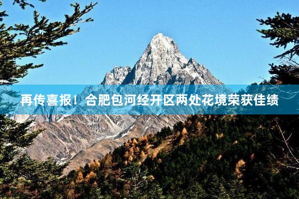 再传喜报！合肥包河经开区两处花境荣获佳绩